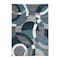 World Rug Gallery Contemporary Abstract Circles Soft Area Rug 3'3'' x 5' Blue 105BLUE3X5 - alternate 9